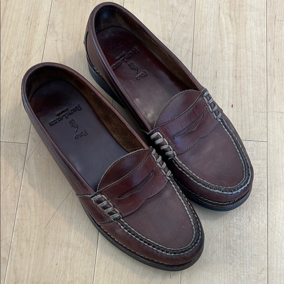Polo Ralph Lauren Other - Polo by Ralph Lauren Rich Brown Leather Slip-Ons 9